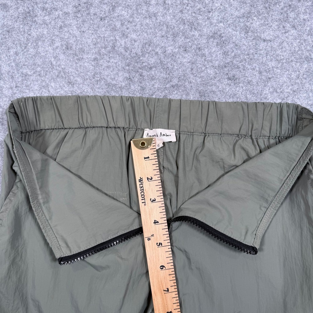 Aaron & Amber Womens Olive Green Cargo Jogger Pants Size Sm Utility Parachute - Picture 5 of 10